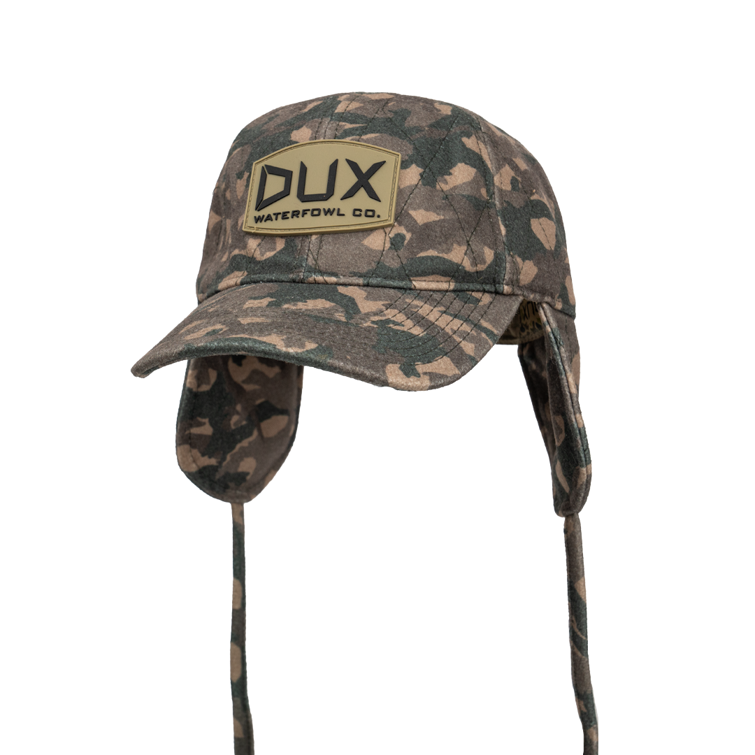 Dux Backwoods Camo Ear Flap Hat