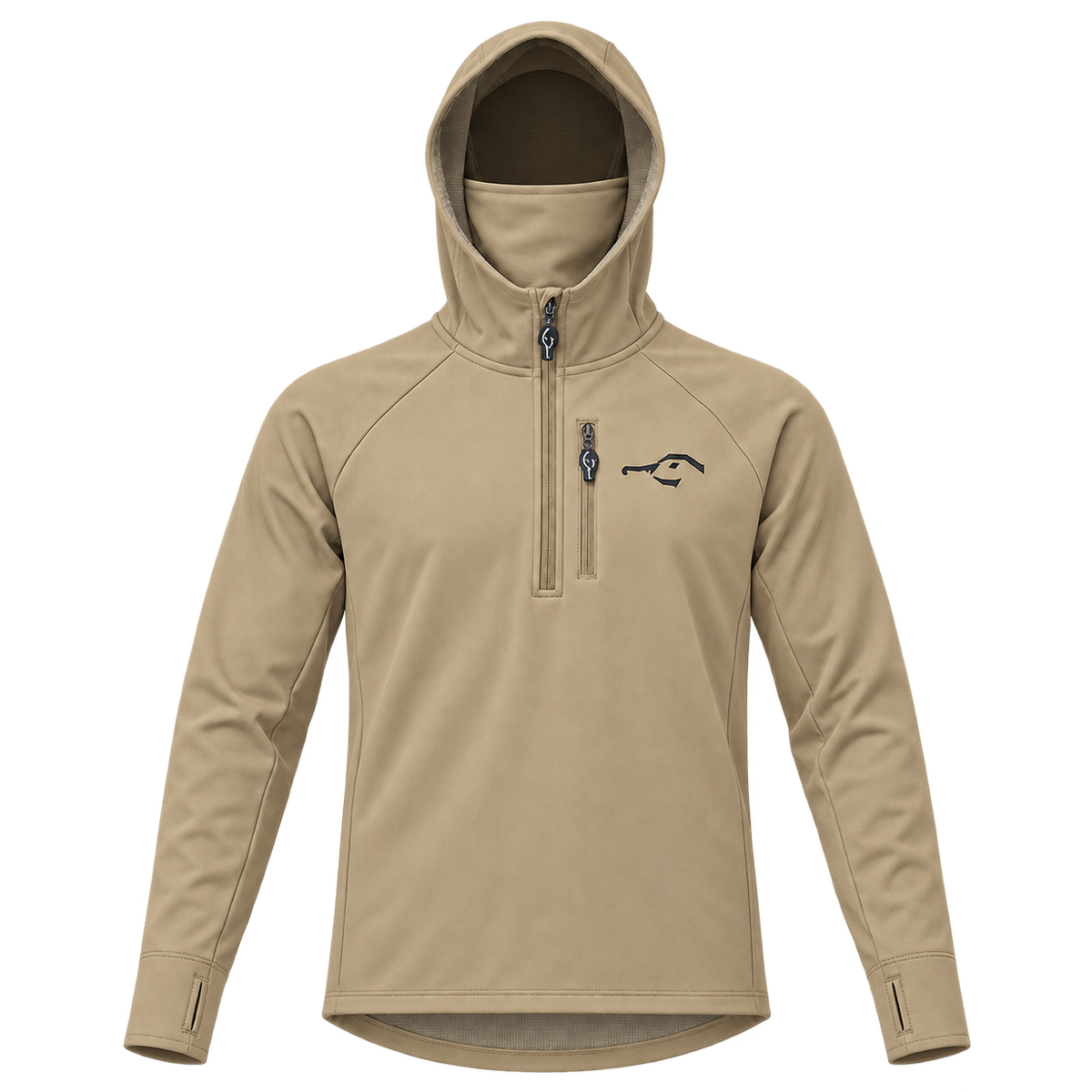 DUX Thermal Quarter Zip Hoodie Tan