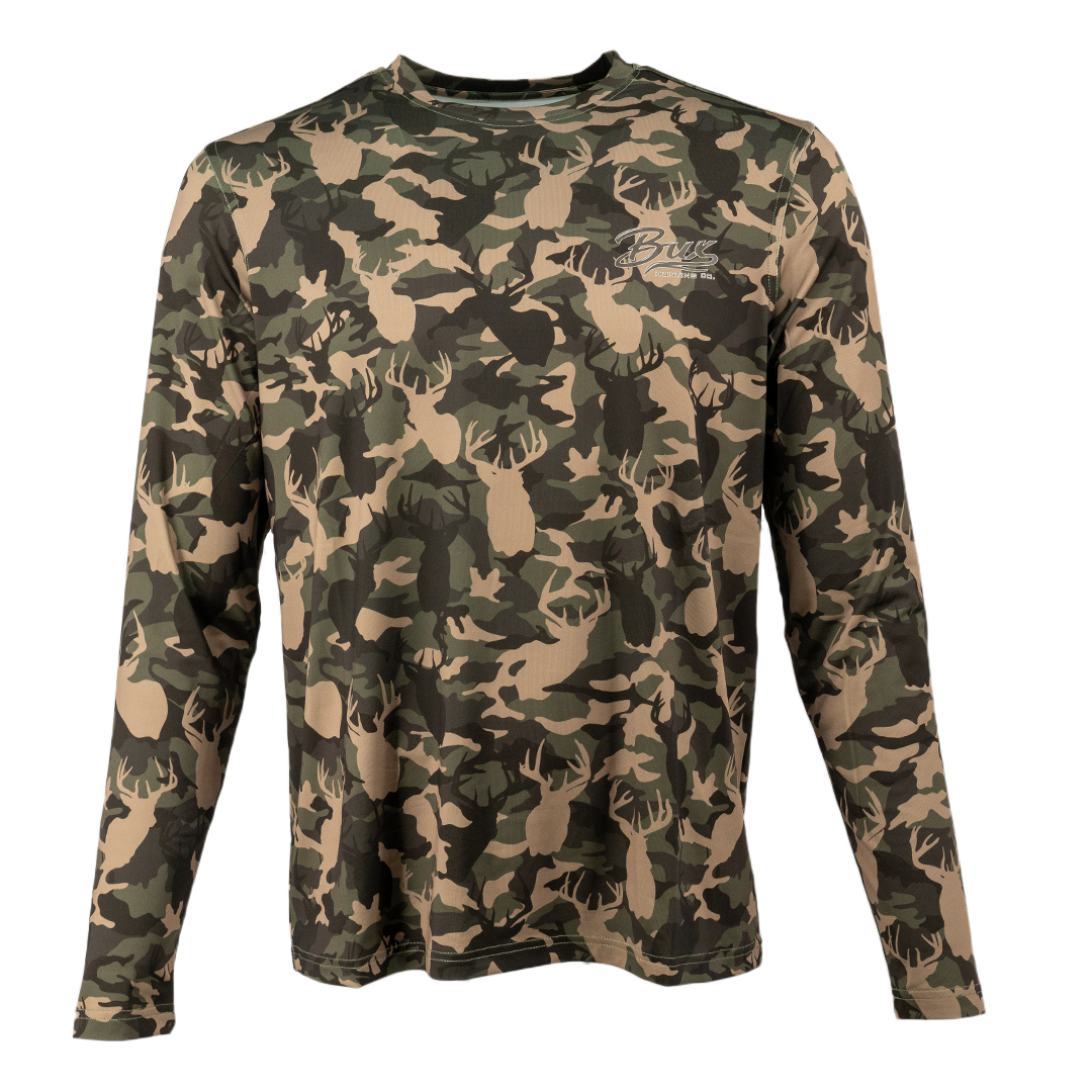 Bux Deer Camo Performance Long Sleeve