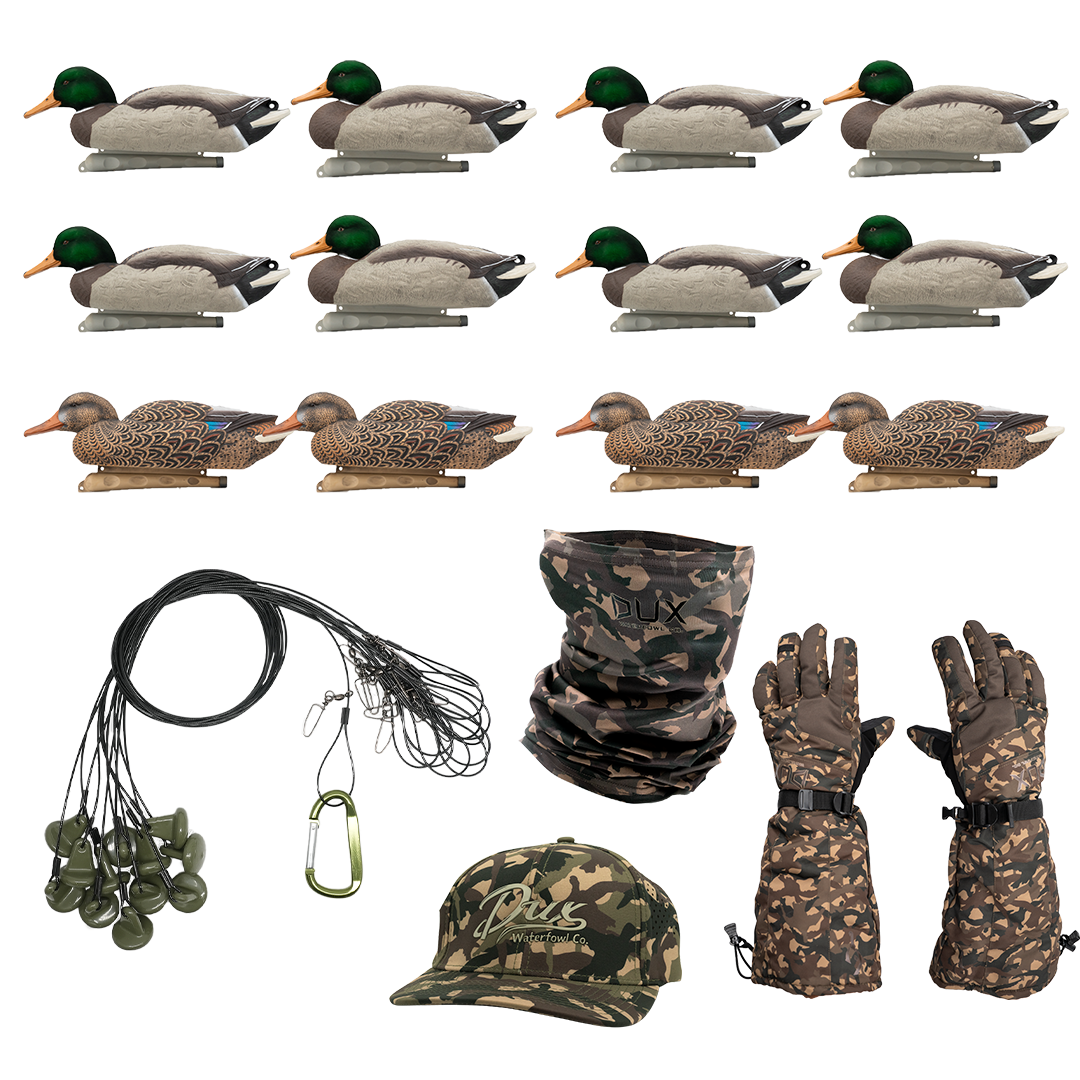 DUX Guide Series Flocked Head Decoy Bundle