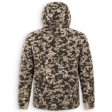 Back view of camouflage very high-quality jacket 