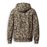 Back of high-quality BUX hunting company camo heavyweight sweatshirt 