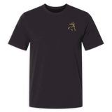 black bux shirt with bux logo