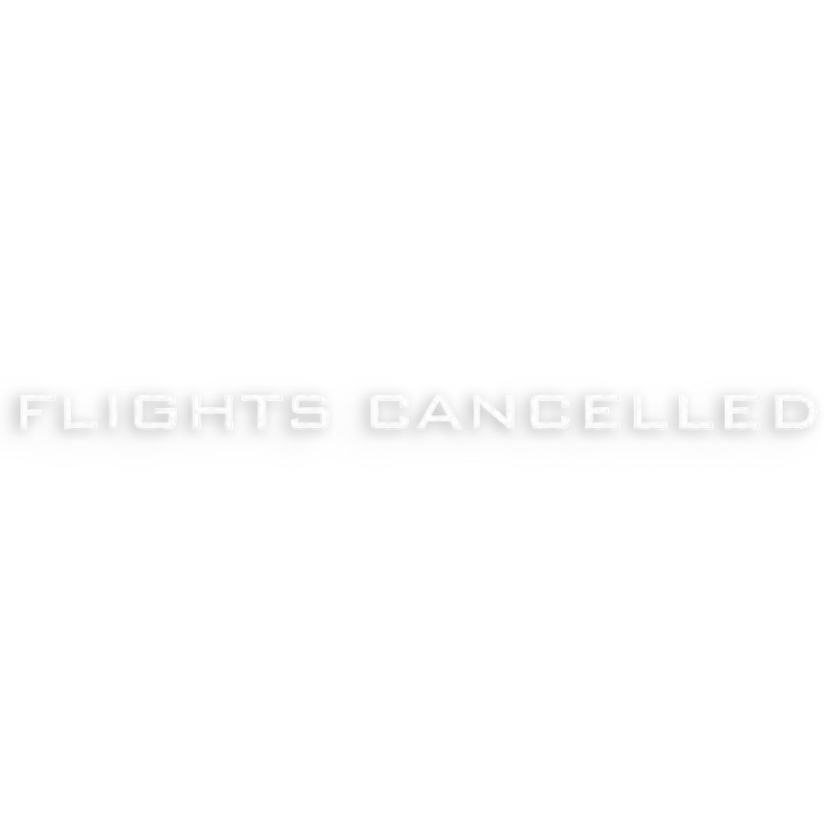flights cancelled decal logo