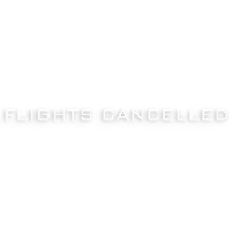 flights cancelled decal logo
