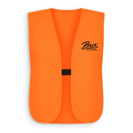 Front of Hi Viz Orange BUX Hunting Company hunting vest 
