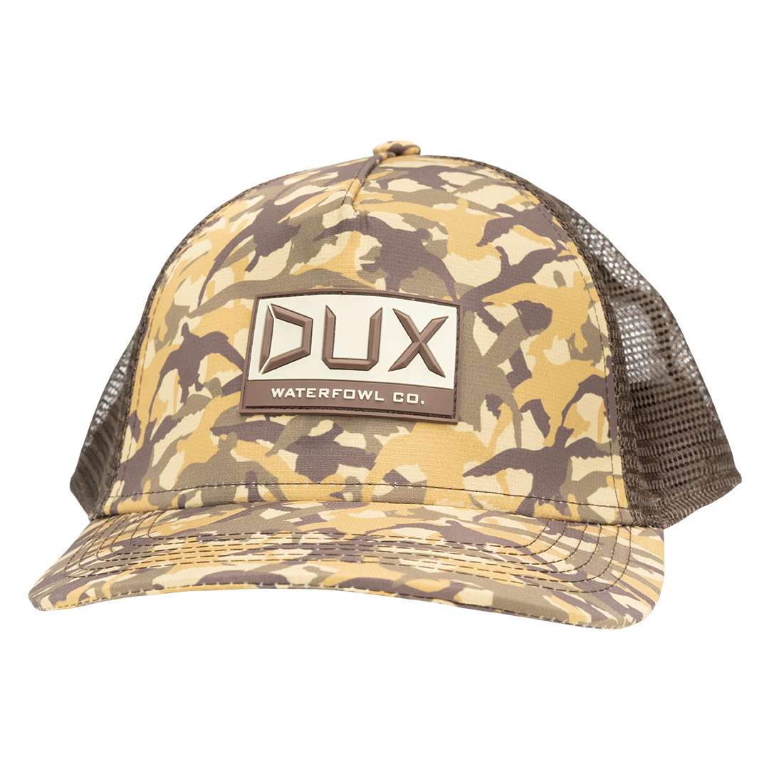 Cupped DUX Wetlands Camo Hat